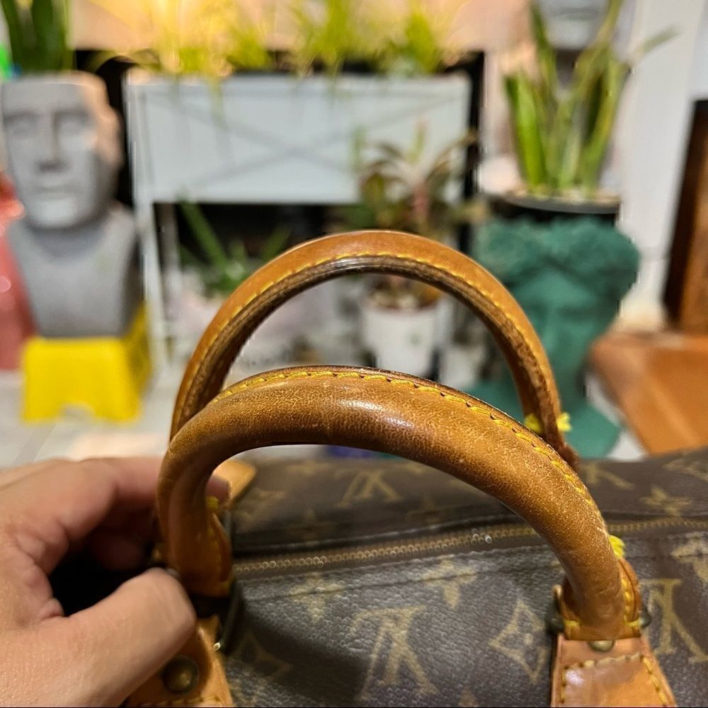 LOUIS VUITTON SPEEDY 40 Vintage February “87 Made in France 100% authentic! gUC - Picture 10 of 12